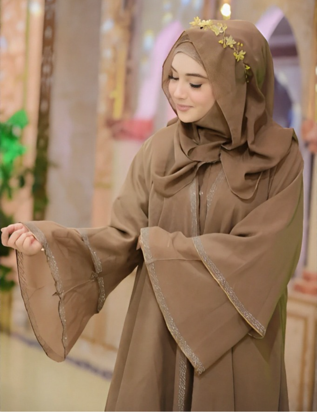 The Mocha Layered Grace Abaya