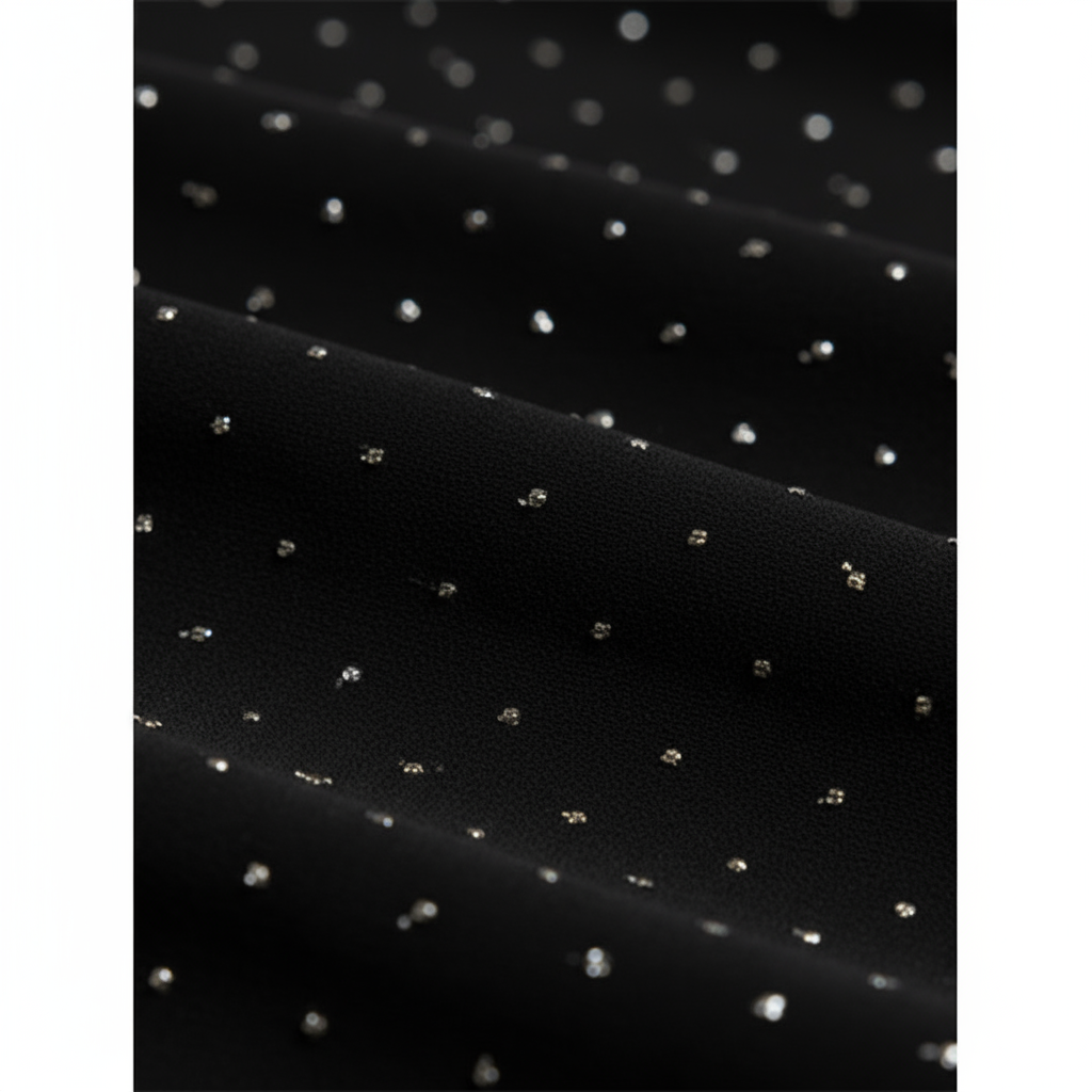 Noir Radiance Abaya with Upper & Inner